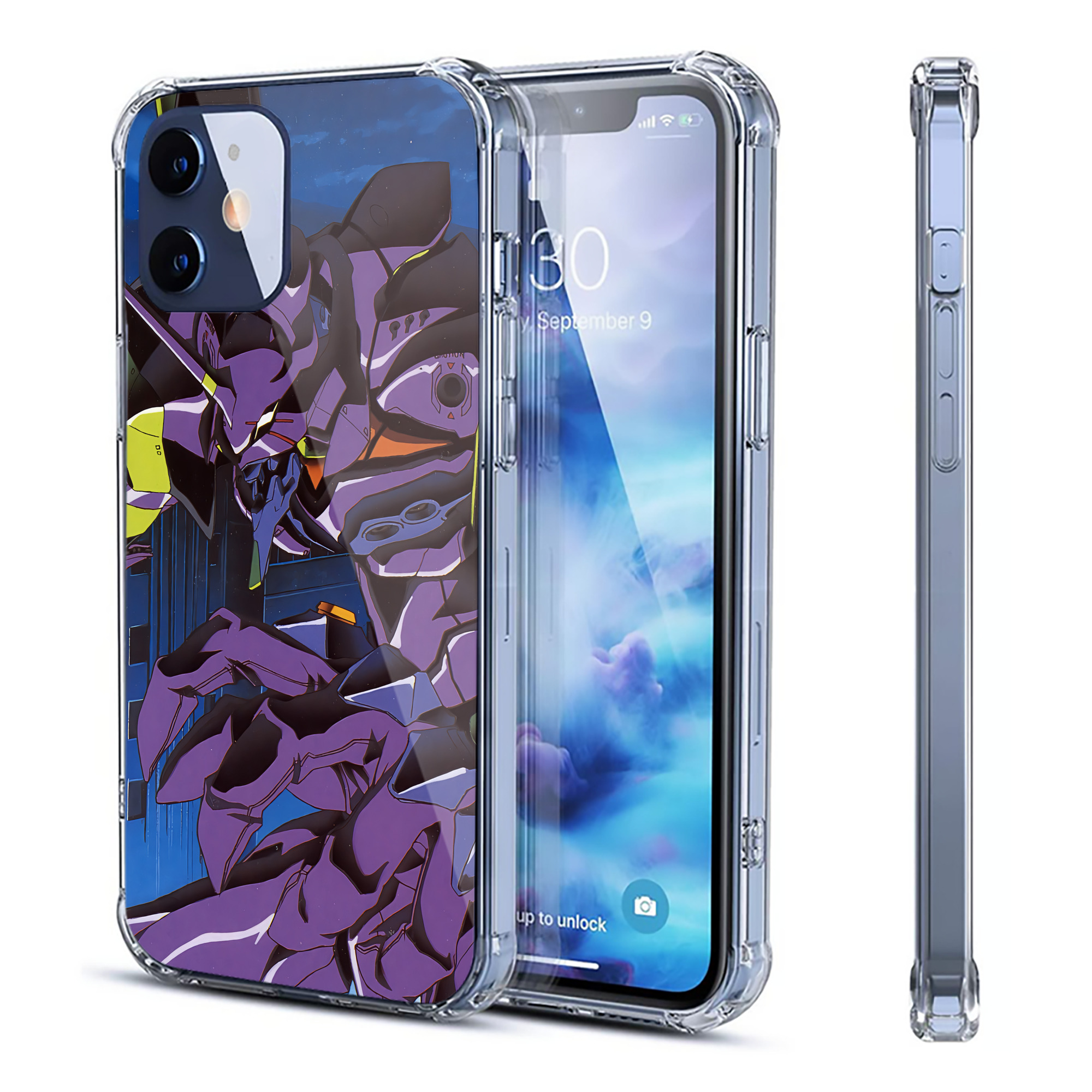 （画像用） EVA 新世紀エヴァンゲリオン 【iPhone 12シリーズ対応】透明スマホケース（クリアソフトケース）